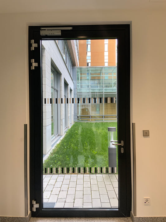 Tür/Türanlage - DIN L- Aluminium/Glas - 145x273x8cm