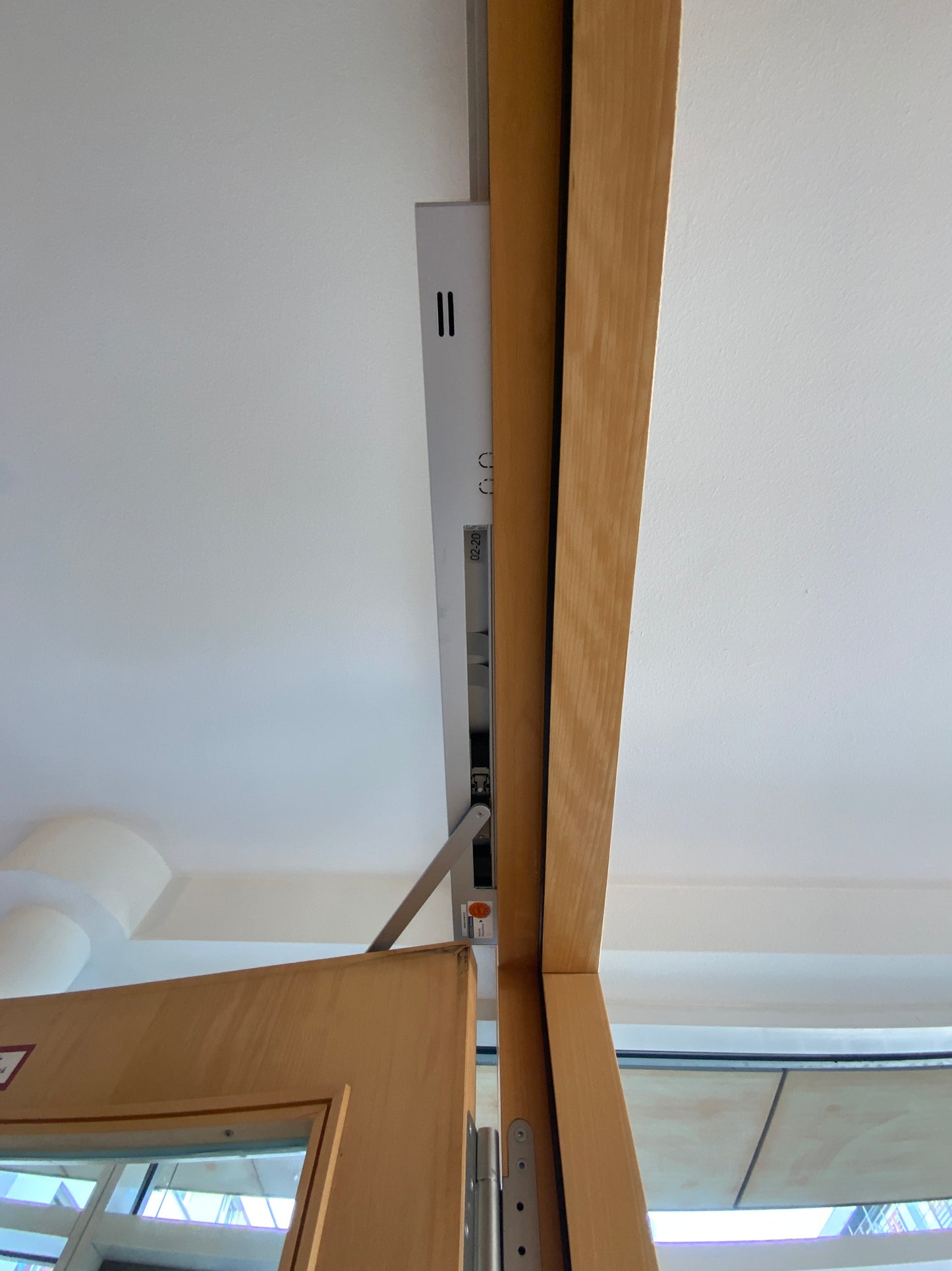 Tür DIN L - Holz/Glas 129x302x12cm