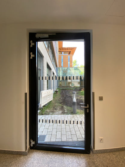 Tür/Türanlage - DIN L- Aluminium/Glas - 145x273x8cm