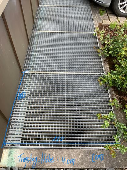 Lichtschachtabdeckung - Gitter - Stahl 1200x40x1000 mm