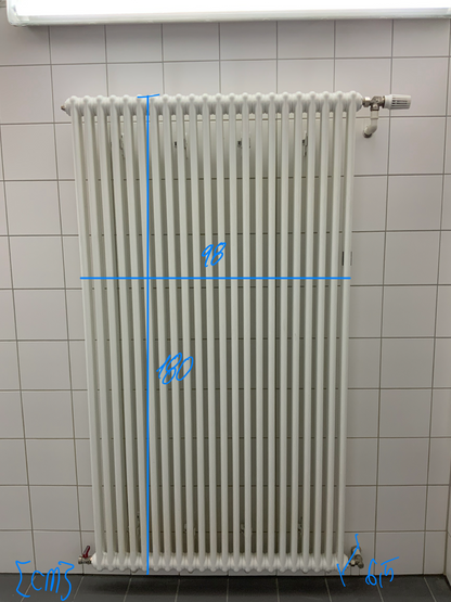 2 Säulen-Heizkörper - Stahl 98x180x6.5 cm