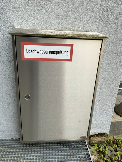 Gloria Löschwassereinspeisungskasten - Edelstahl  74x113x24 cm