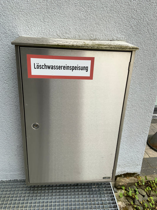 Gloria Löschwassereinspeisungskasten - Edelstahl  74x113x24 cm