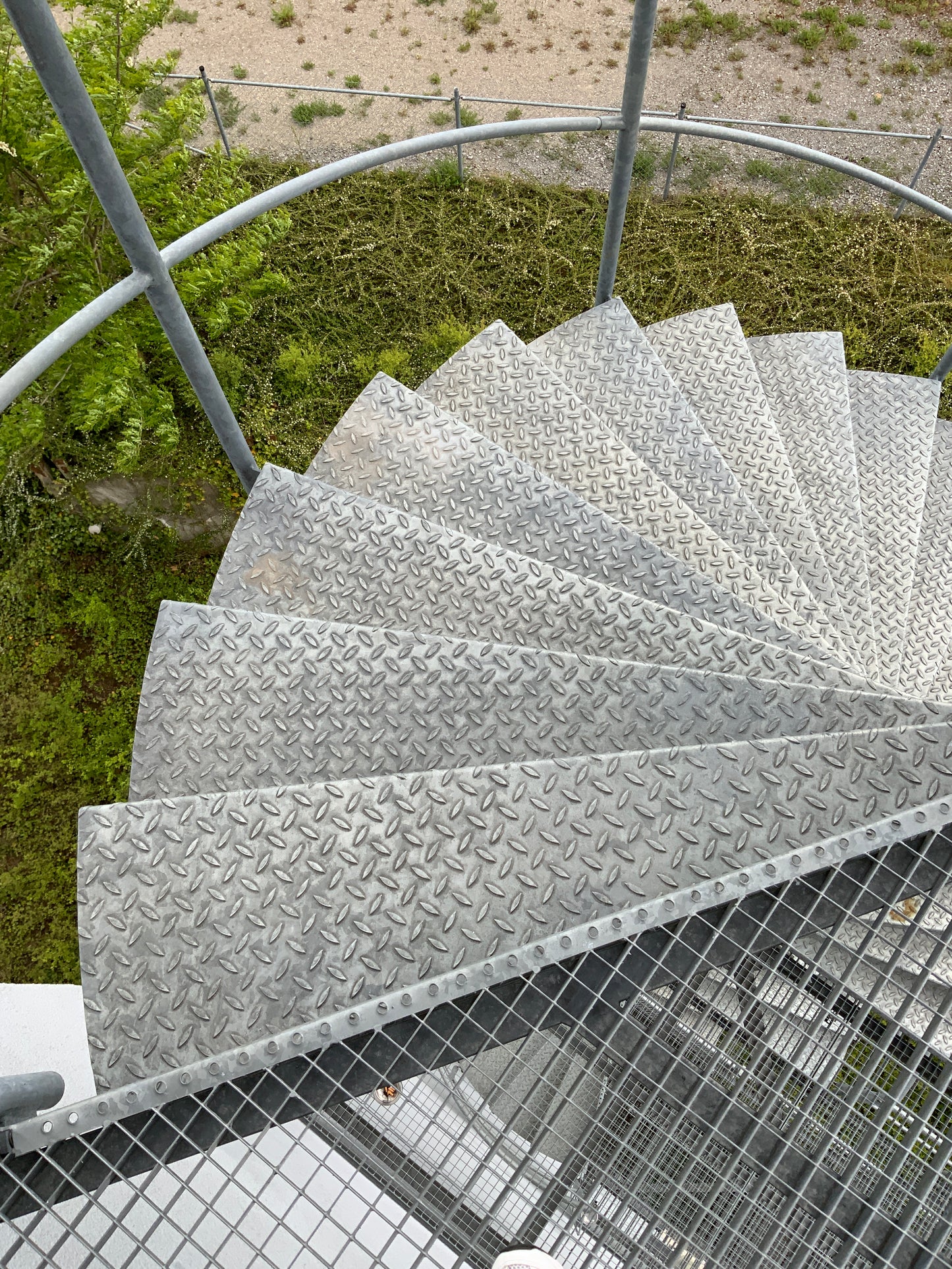Treppenanlage/Spindeltreppe - Außen - Stahl - Ø 3020mm