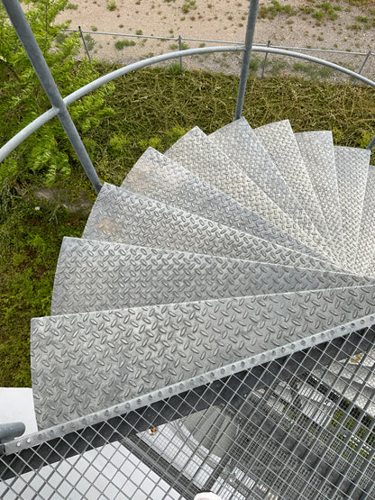 Treppenanlage/Spindeltreppe - Außen - Stahl - Ø 3020mm