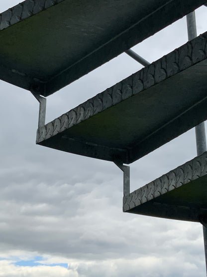 Treppenanlage/Spindeltreppe - Außen - Stahl - Ø 3020mm