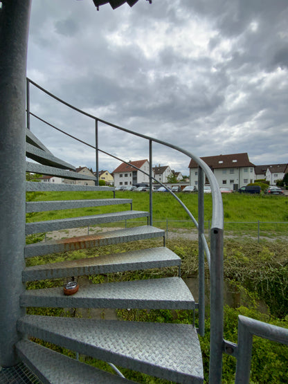 Treppenanlage/Spindeltreppe - Außen - Stahl - Ø 3020mm