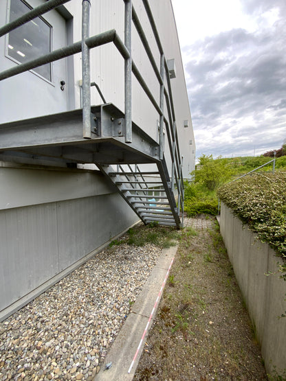 Treppenanlage - Außen - Stahl - 1230x2070x4180 mm
