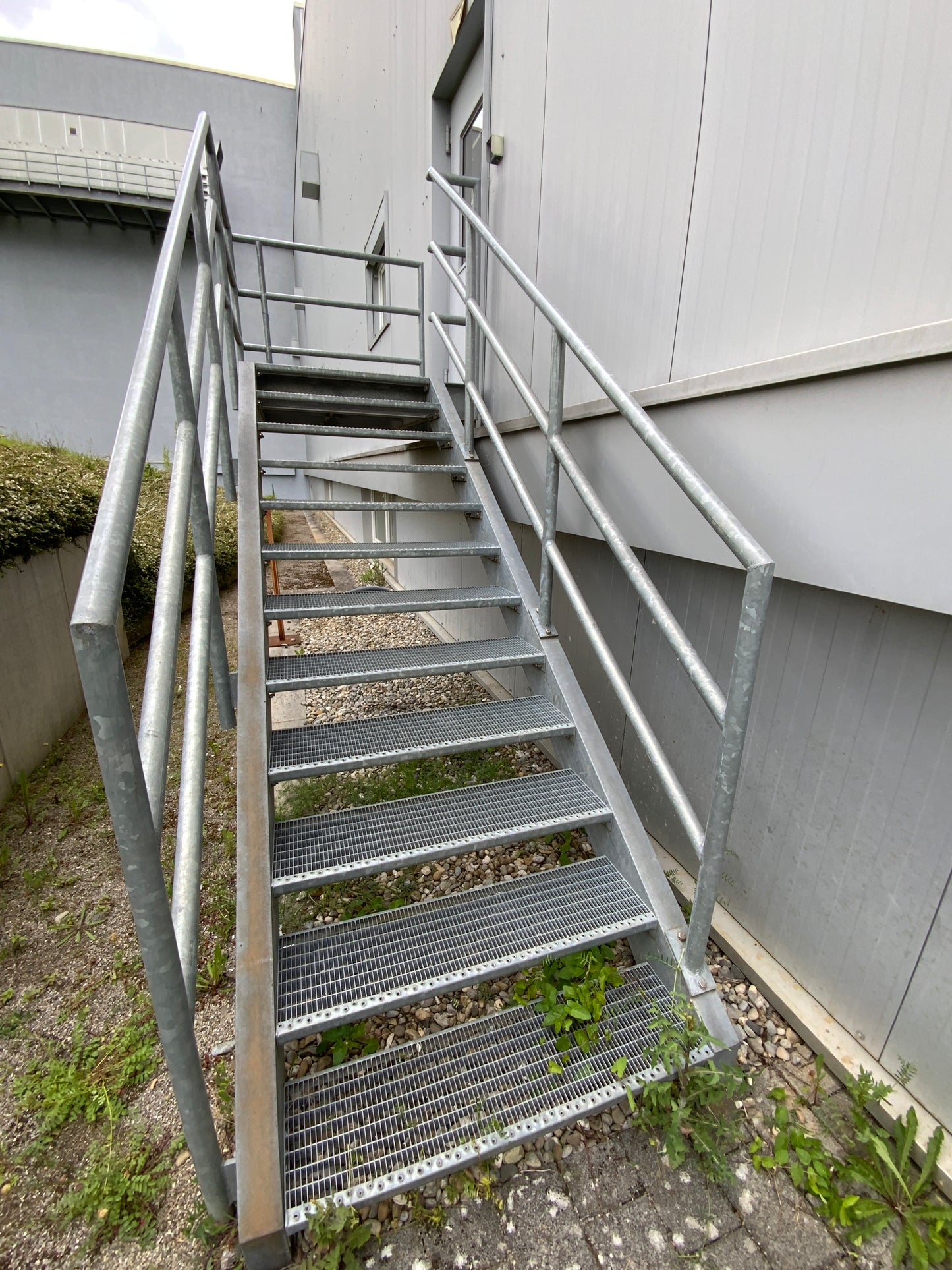 Treppenanlage - Außen - Stahl - 1230x2070x4180 mm