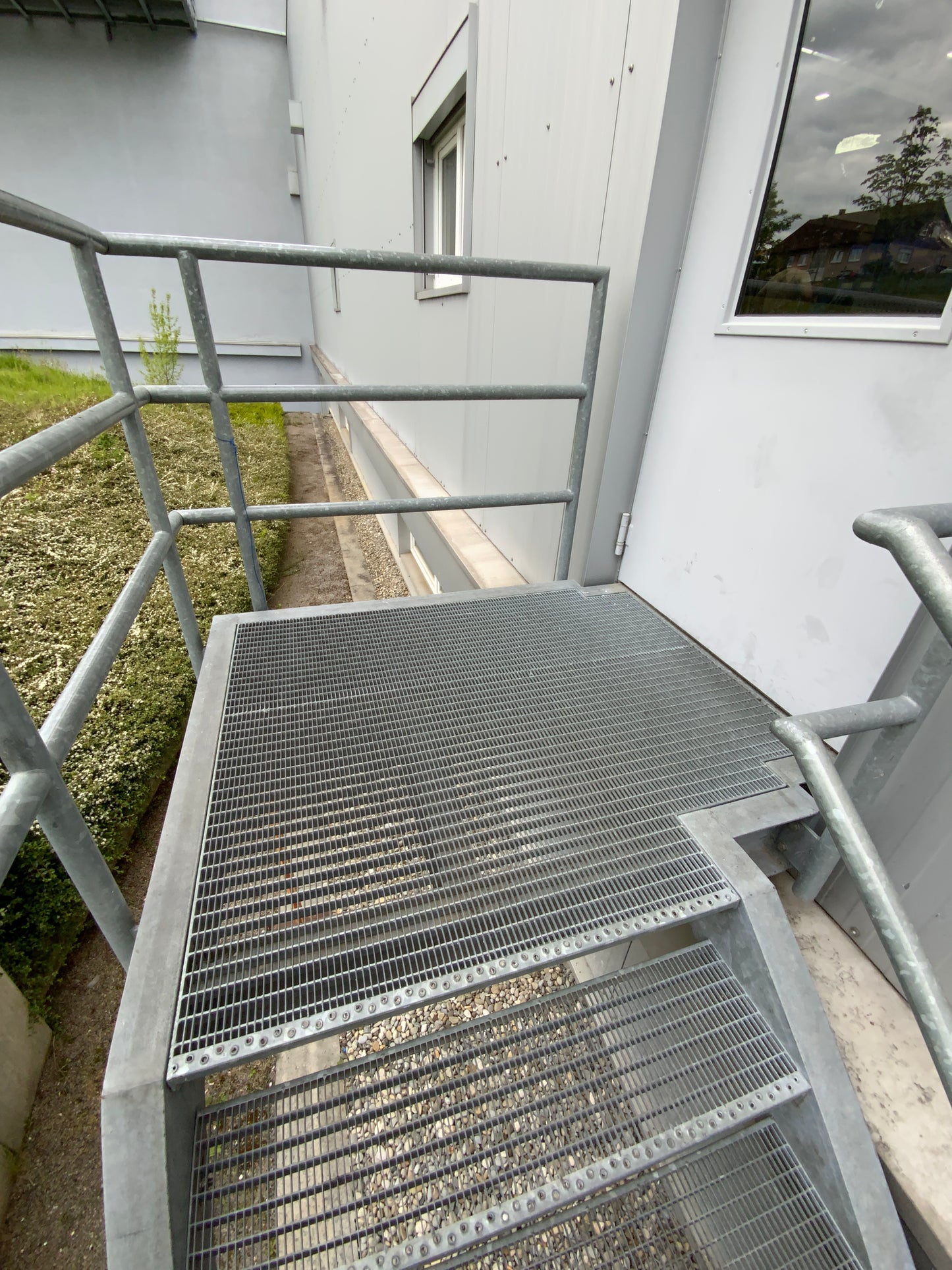 Treppenanlage - Außen - Stahl - 1230x2070x4180 mm