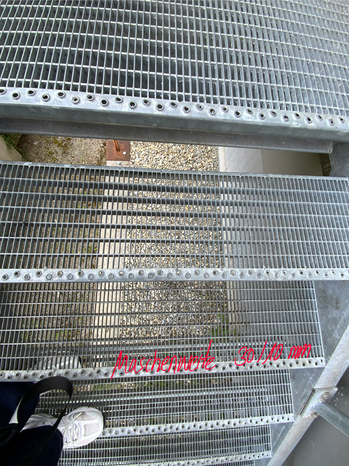 Treppenanlage - Außen - Stahl - 1230x2070x4180 mm