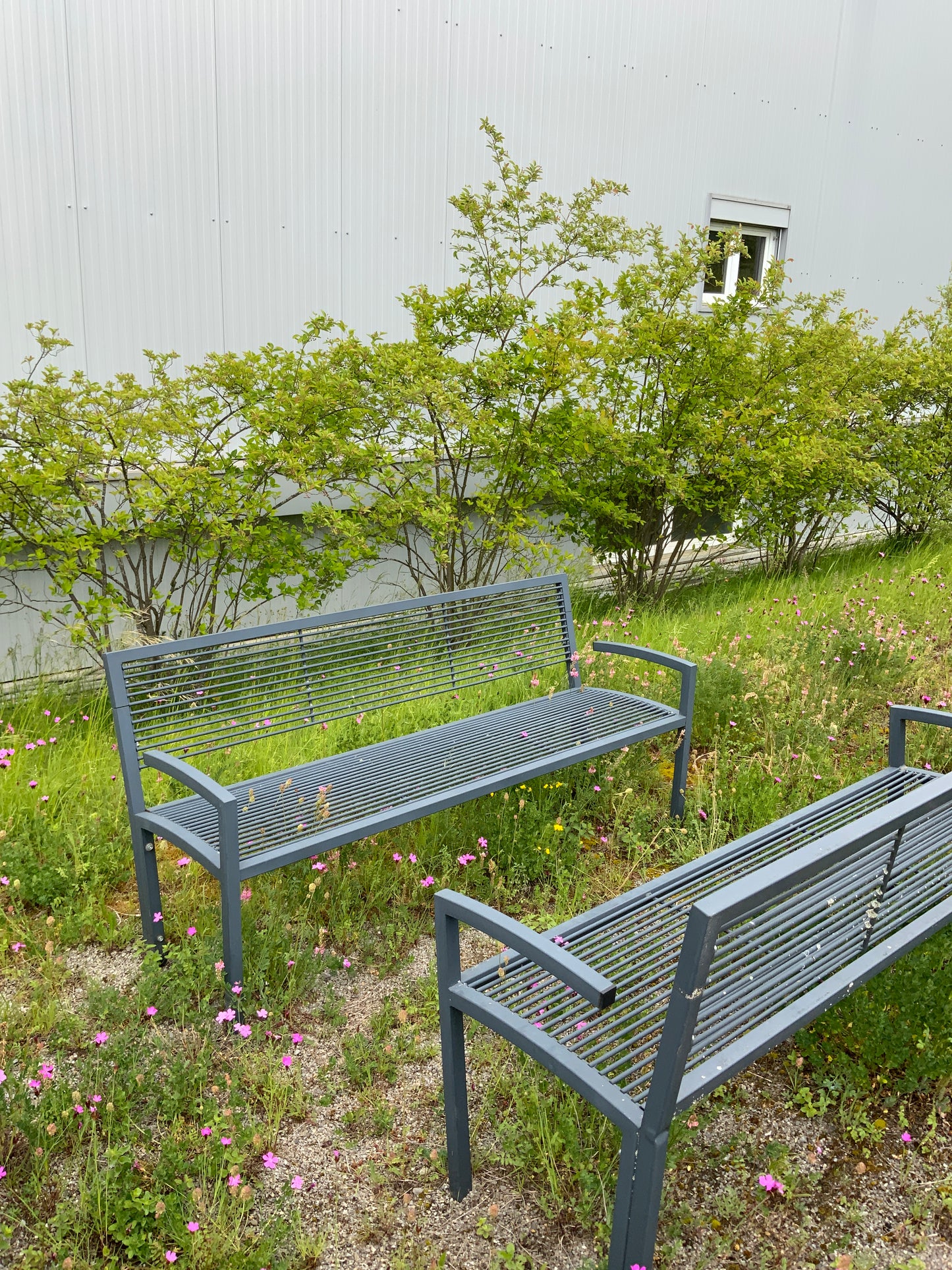 Gartenbank - Metall L 155cm B 46cm