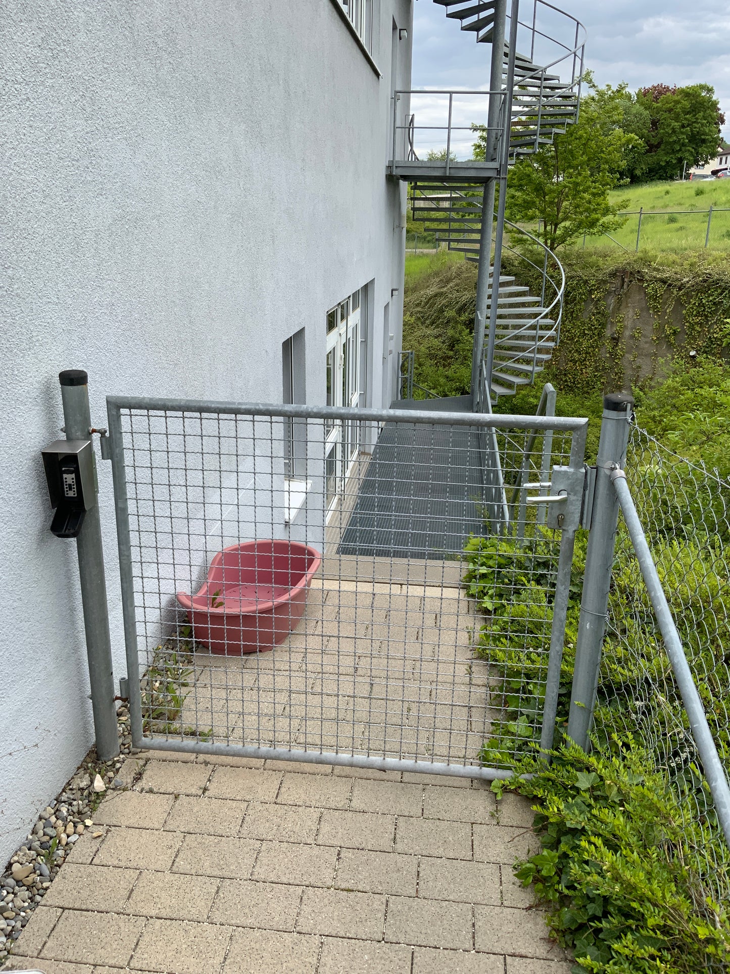 Toranlage - Außen - Stahl - B 1740mm H 1250m