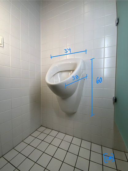 KERAMAG Urinal  34x60x38 cm
