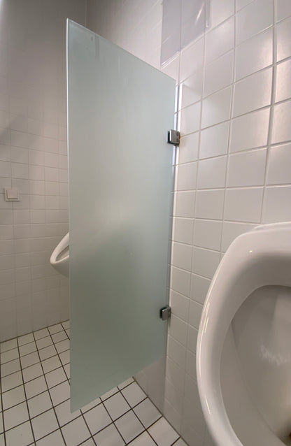 Urinal-Schamwand - Milchglas 42x110x0.5 cm