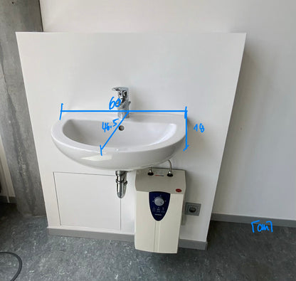 KERAMAG Waschbecken inkl. Armatur -  Keramik 60x18x46.5 cm
