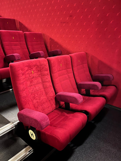 Kinosessel, Theaterstuhl, Loungesitz rot