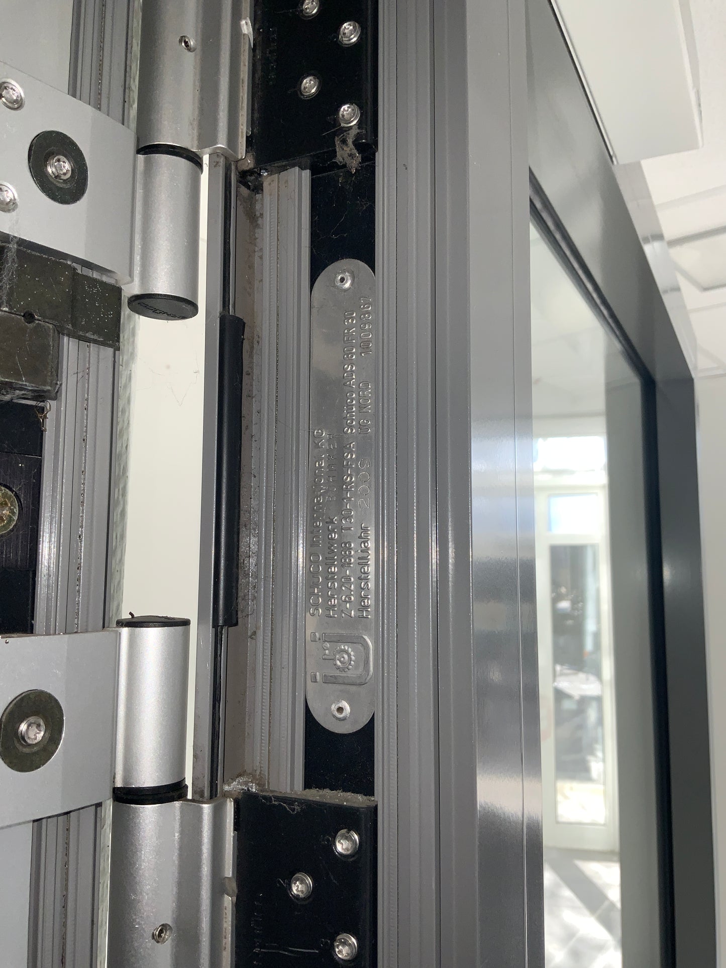Schüco T30-2-RS-FSA Brandschutztür 1460 x 2280 mm | einflügelig mit Festverglasung