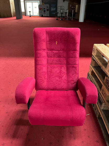 Kinosessel, Theaterstuhl, Loungesitz rot