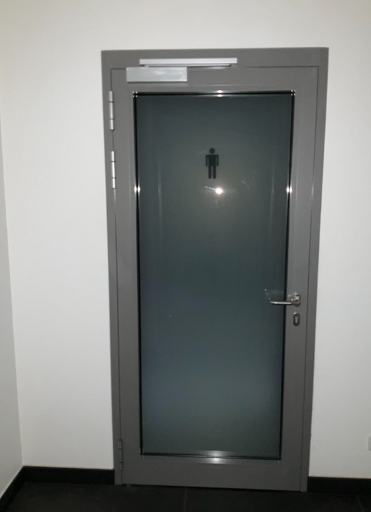 Brandschutztür Glas, T30-1 RS-FSA, Schüco ADS 80 FR 30, B1050 / H2220 (DIN L/R)