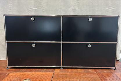 USM Haller Sideboard, Schwarz, Resopal-beschichtet, Softclose