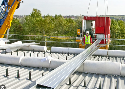 Kalzip Aluminium-Stehfalzdach System inkl. MF-Dämmung – ca. 2000 m²