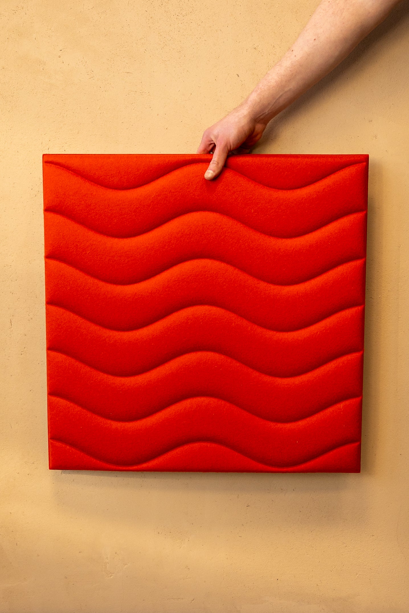 Akustikpaneel silentec colorPAD Modell: waves (magnetische Befestigung)