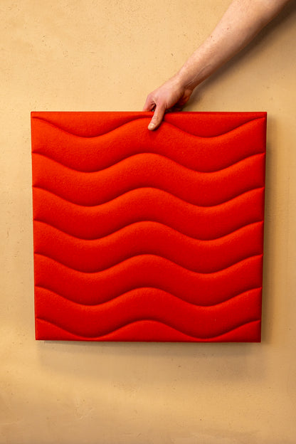 Akustikpaneel silentec colorPAD Modell: waves (magnetische Befestigung)