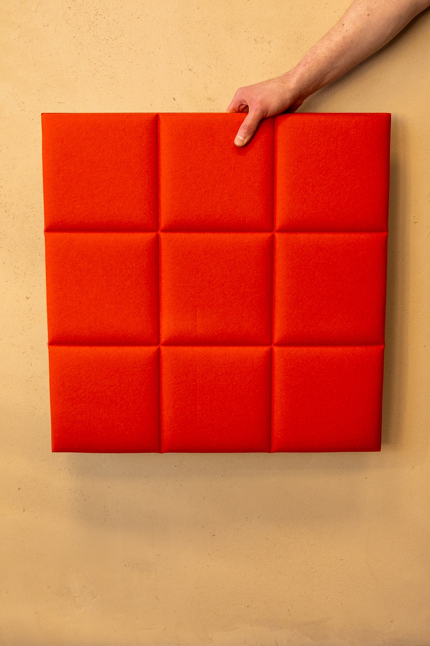 Akustikpaneel silentec colorPAD Modell: 9 squares (magnetische Befestigung)