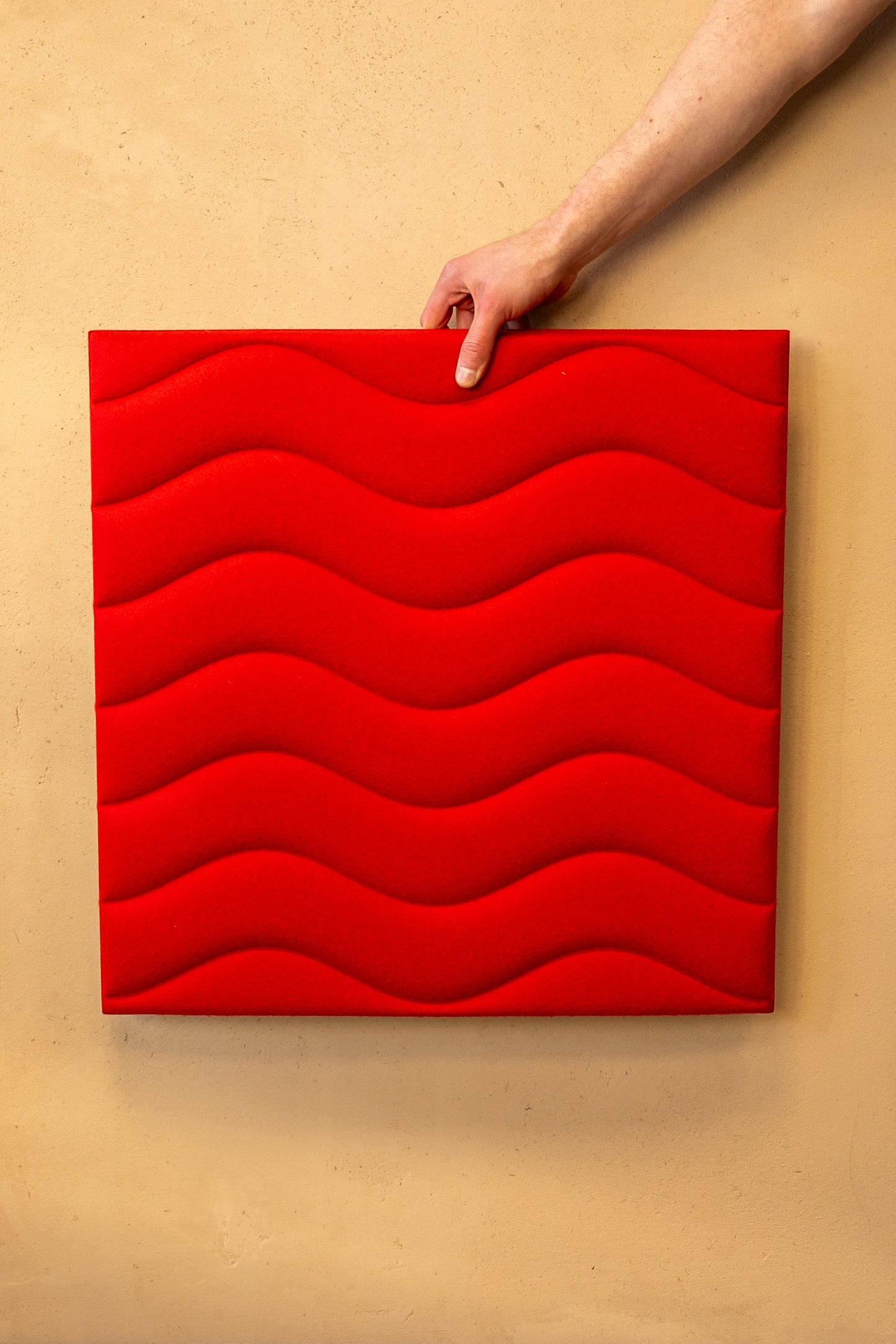 Akustikpaneel silentec colorPAD Modell: waves (magnetische Befestigung)